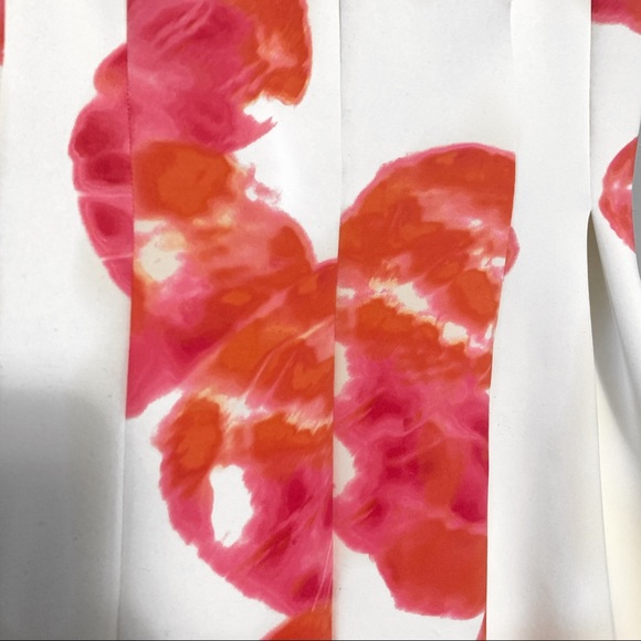 Calvin Klein Floral Print Dress Flares bottom 12 - Picture 3 of 3